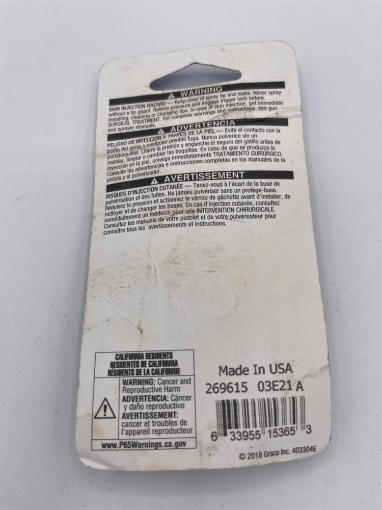 New, Graco Contractor Flat Tip 269615