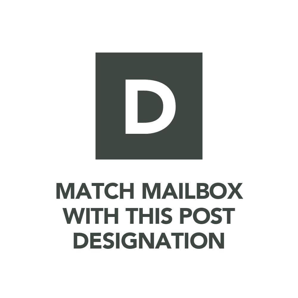 Post Mount Mailbox Black Extra Large Rust-Resistant Steel Adjustable Door Latch