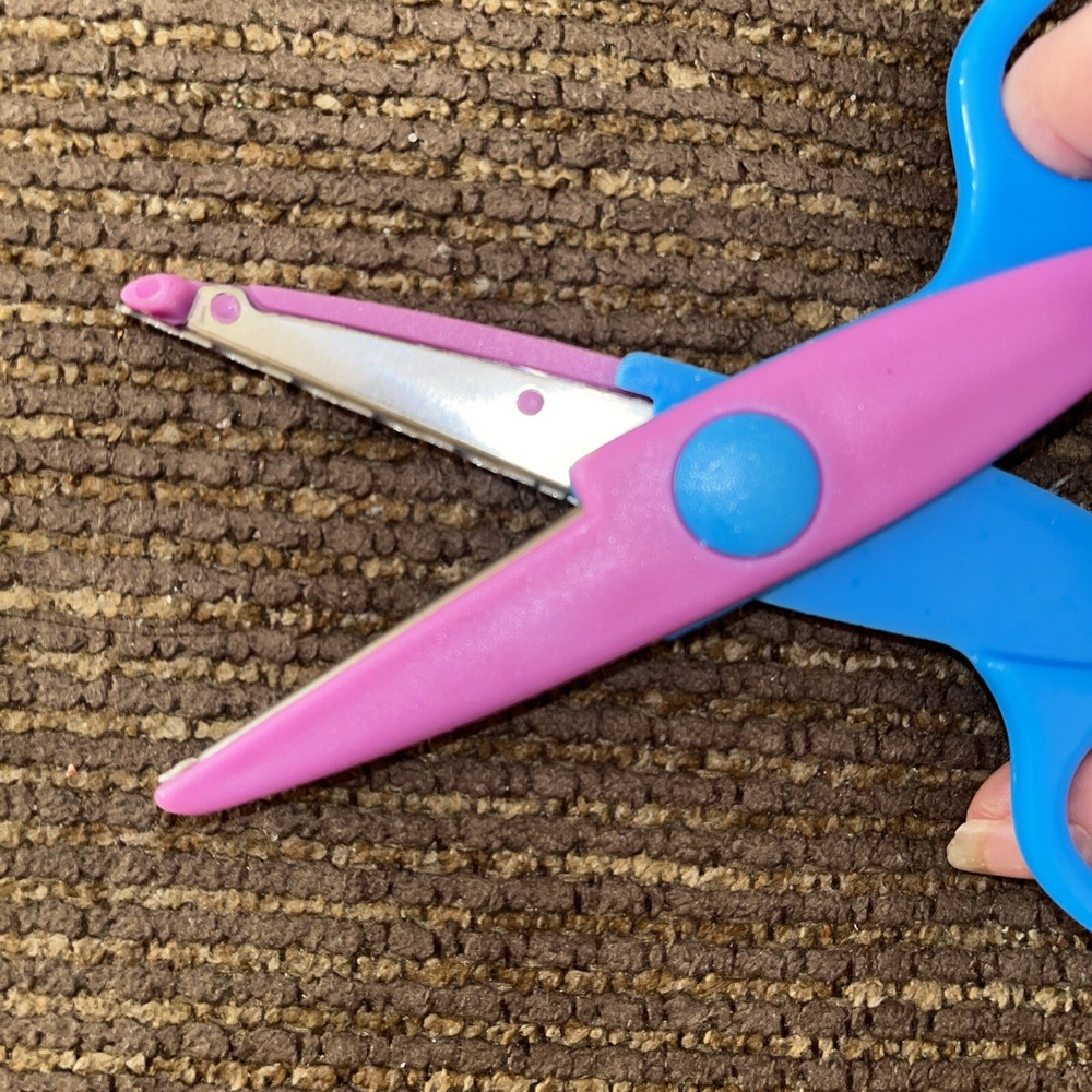 Paper Edge Scissors Set of 6 Different Patterns Craft Scissors