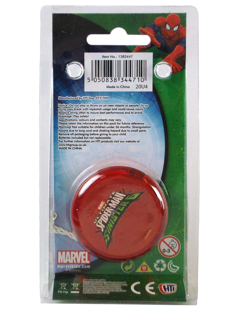 Marvel Ultimate Spider-Man Sinister Six Yo-Yo LED Light-Up Marvel Comics New