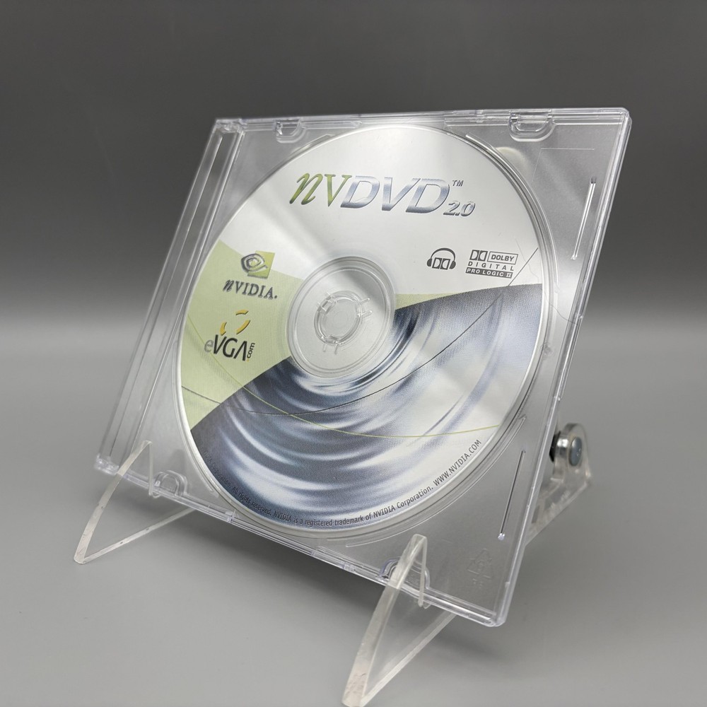 Vintage 2003 NVIDIA NVDVD 2.0 DVD Player Software CD-ROM EVGA Windows PC