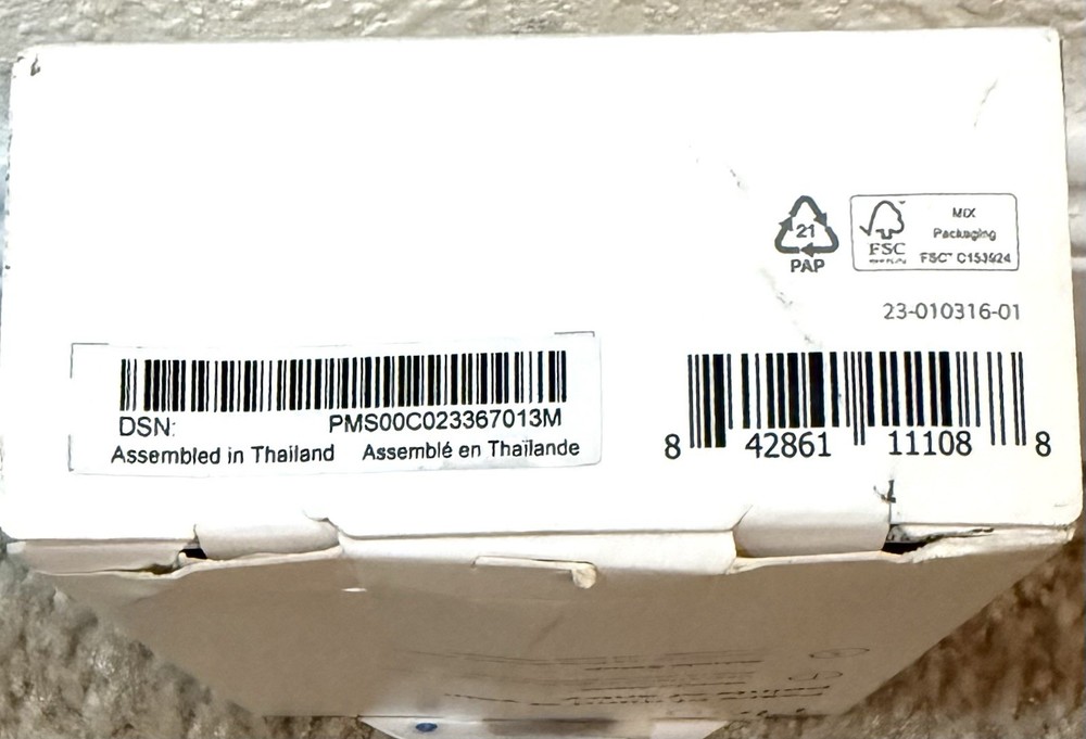 Ring Alarm Wireless Contact Sensor - 2nd Gen / White / 2 Pack / Open Box New