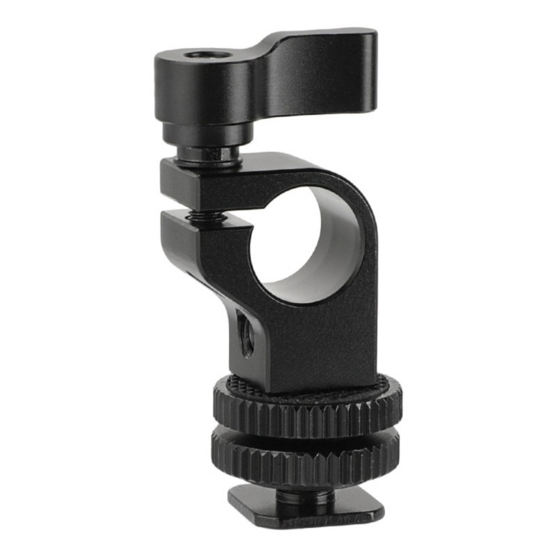 Universal 15mm Single Rod Clamp Pipe Hole Mount Solution with 1/4-20 Adapter
