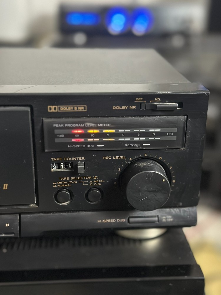 TEAC W 415 Stereo Double Cassette Deck Vintage Audio Working Tested