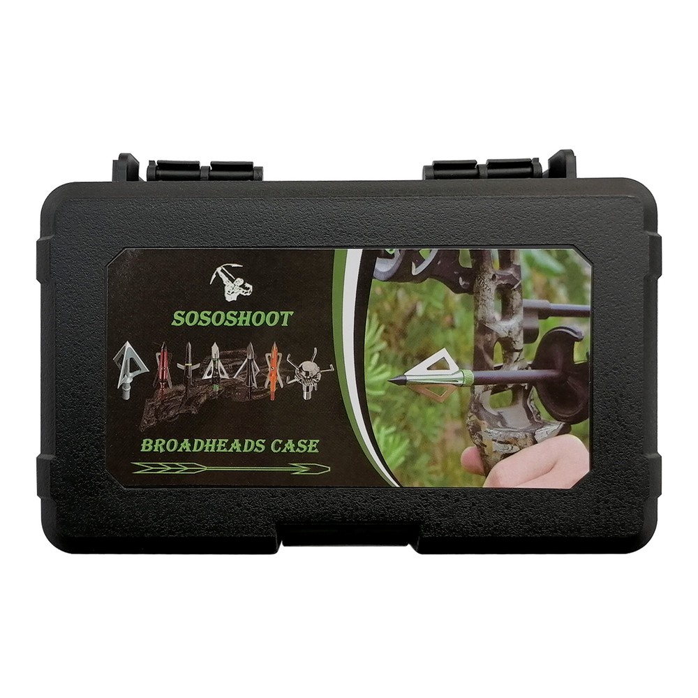 NEW PLASTIC BOX BROADHEAD PROTECTOR PORTABLE CASE CONVENIENT ARROWS STORAGE