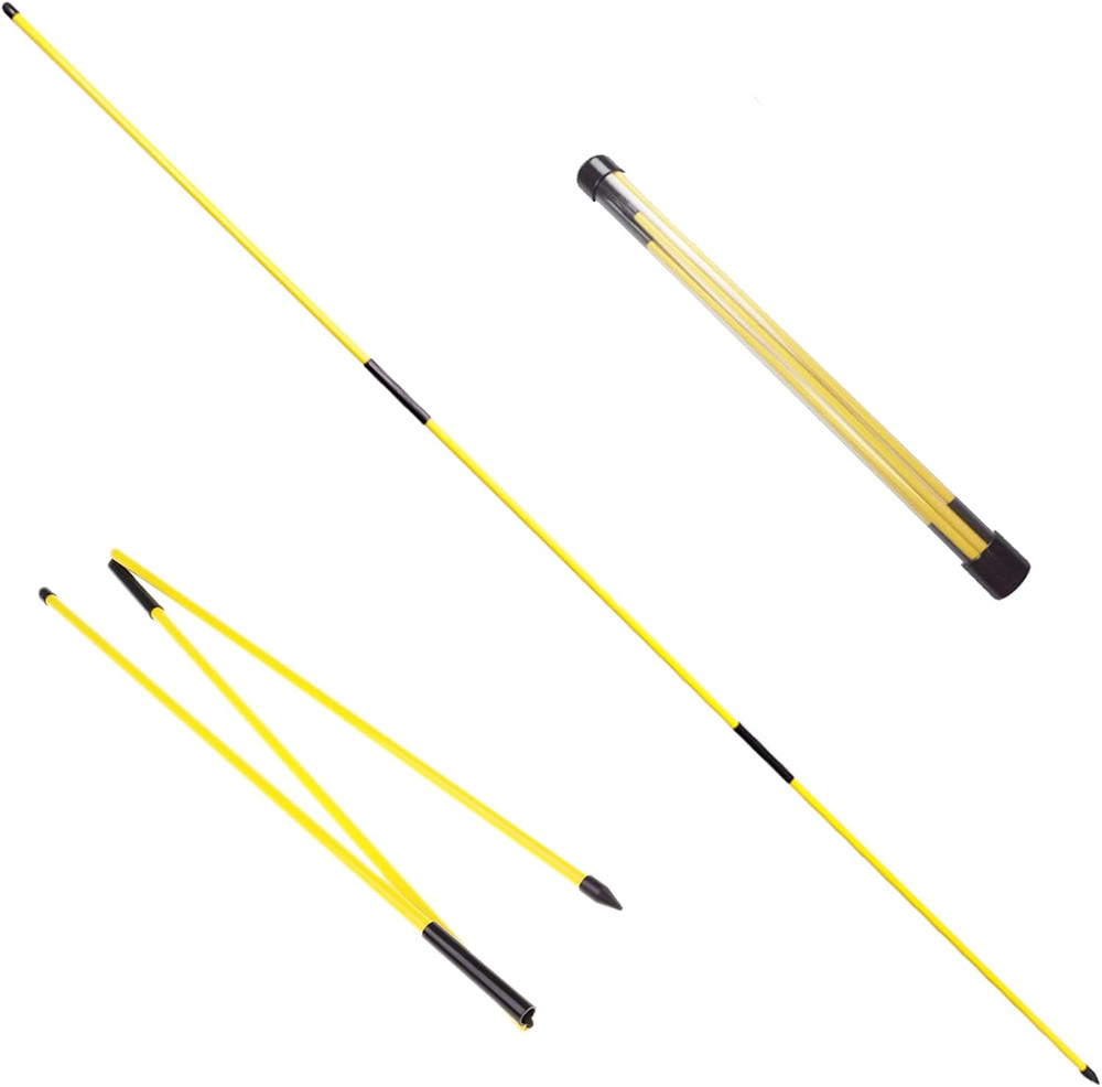 Golf Alignment Sticks 2 Pack Swing Training Aid Equipment Collapsible Trainer Pr