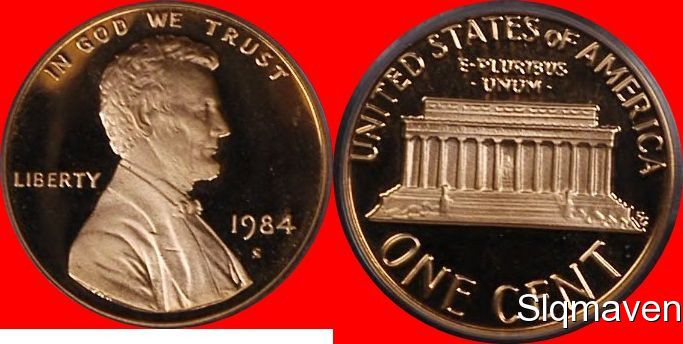 1984 S Lincoln Cent Deep Cameo Gem Proof