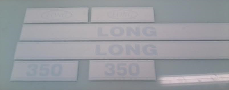Long 350 Hood Decals