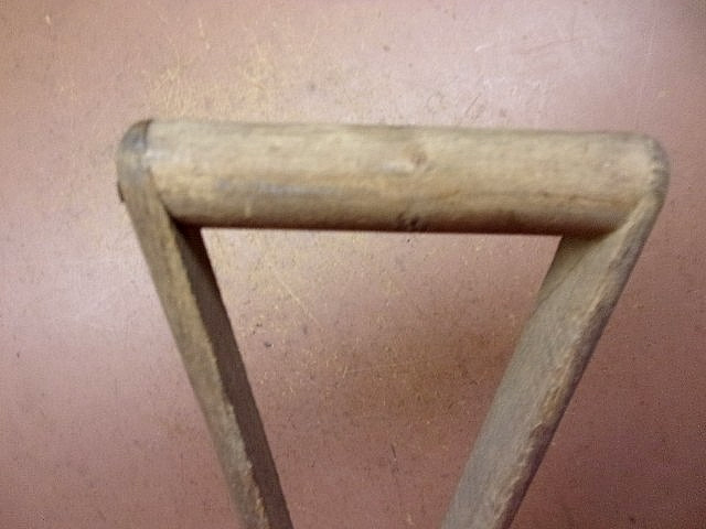 Primitive Hand Made Split Wooden Tool Handle 38" Long for Re-Purpose Cane Dibble