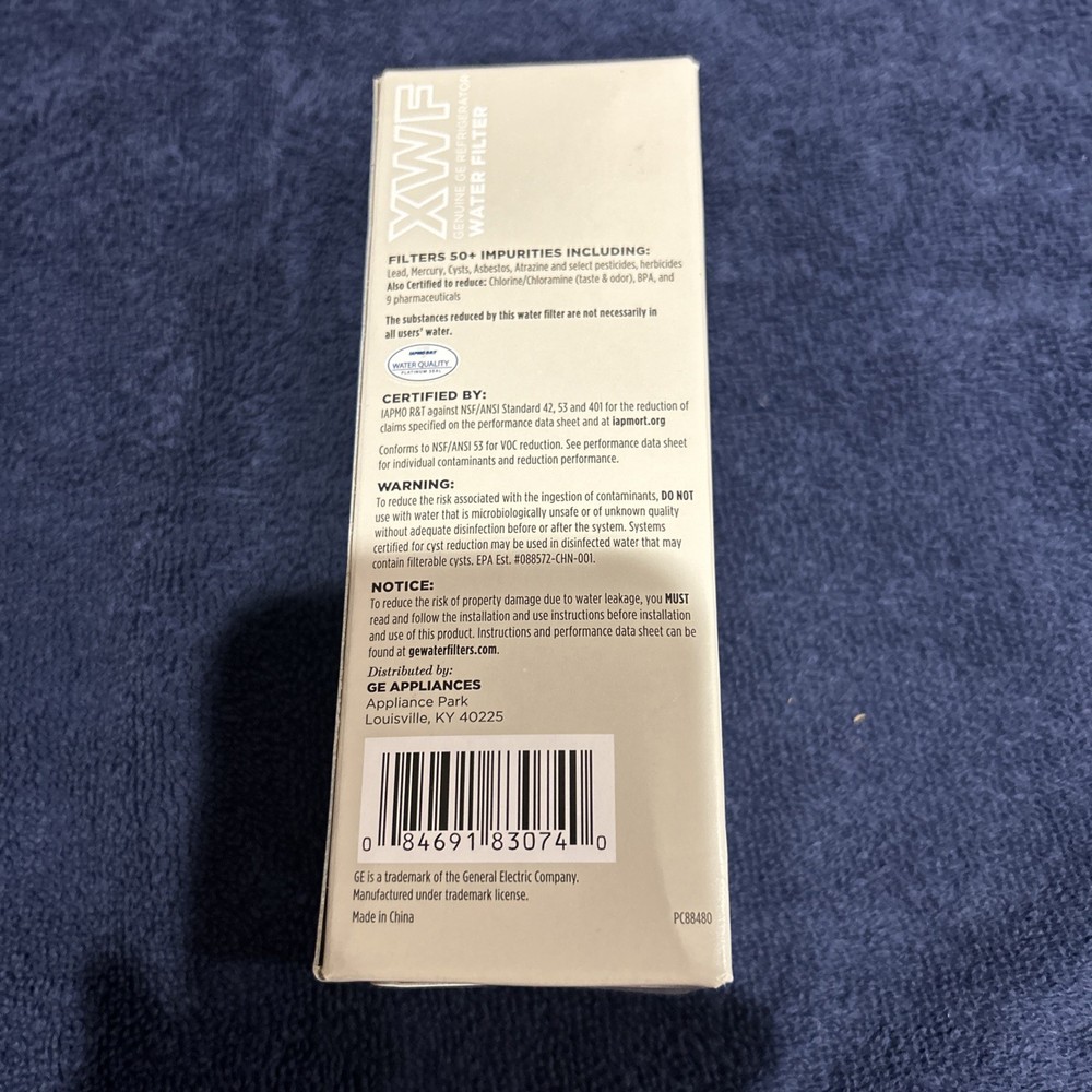 Genuine GE Refrigerator Water Filter XWF
