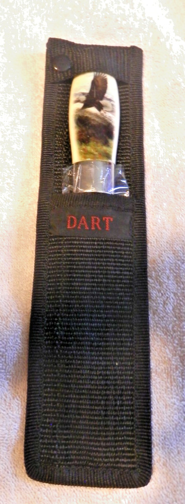 Fixed-Blade Dart Dagger Eagle on Handle w/Sheath