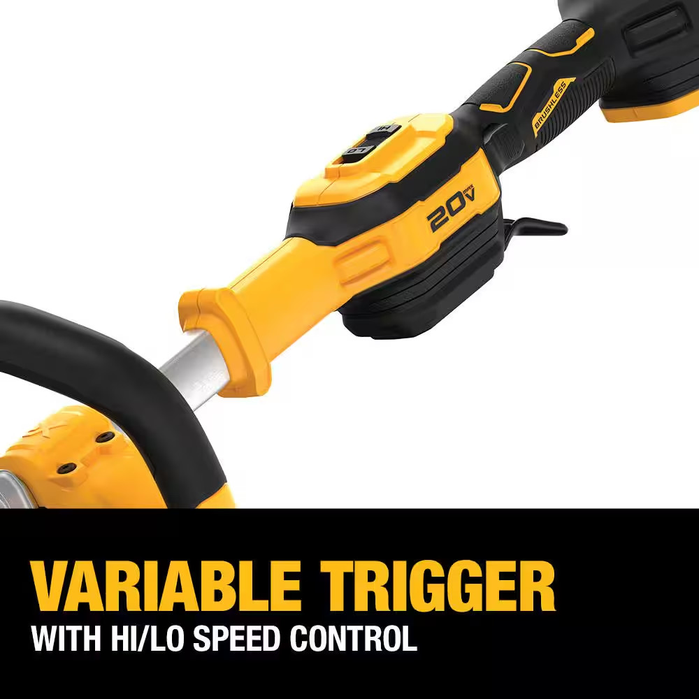 20V MAX 14 In. Brushless Cordless Battery Powered Foldable String Trimmer Kit wi