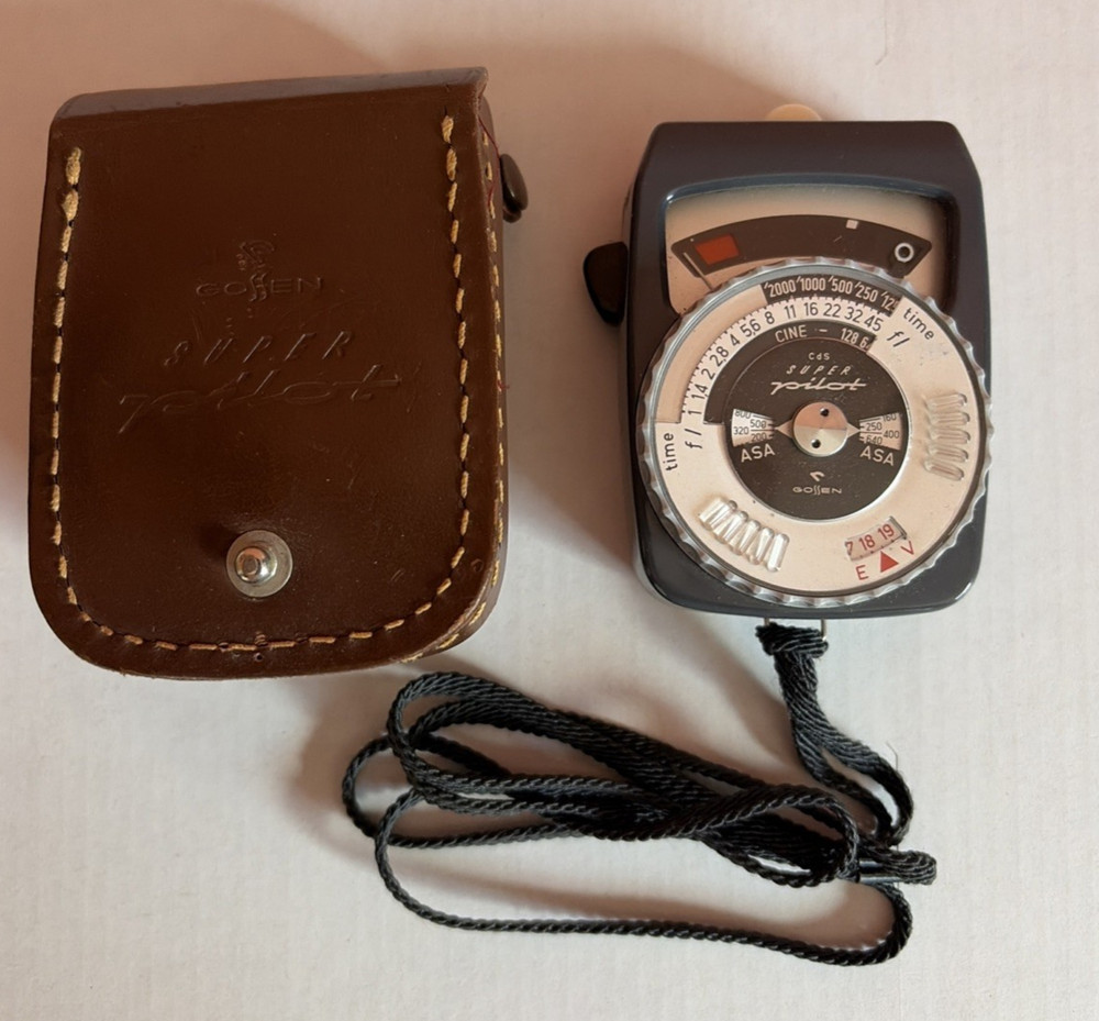 Gossen CdS Super Pilot Light Meter Untested with Case