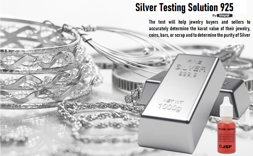 Fresh Silver Acid Testing Solution Silver 925 Test Scrap 1/2 Fl Oz.2 Bottles