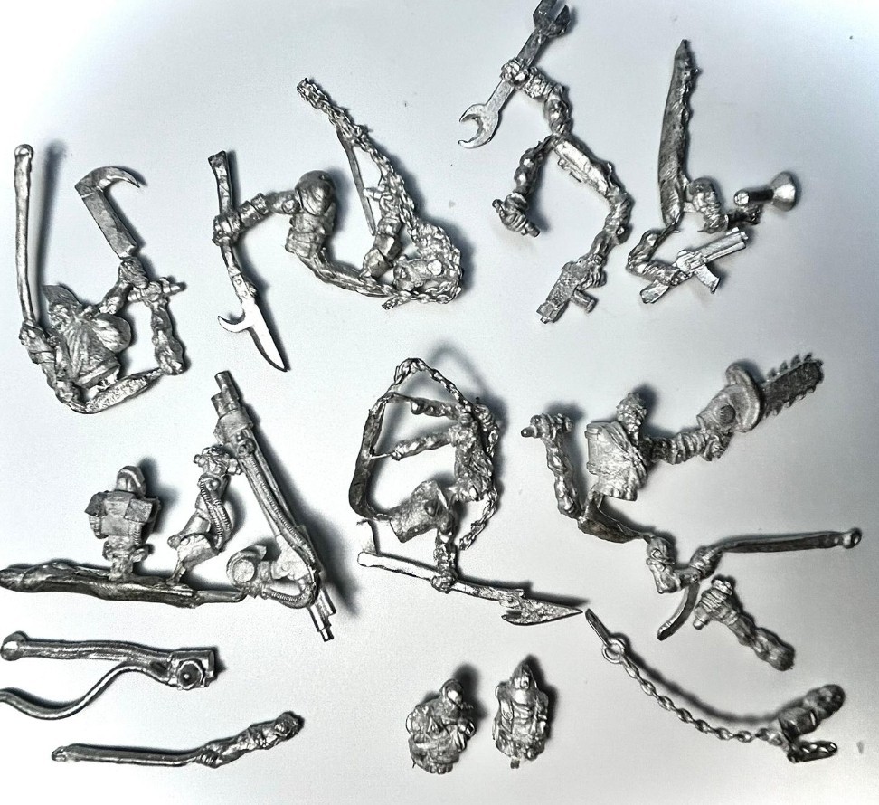 Sci Fi Mech Warriors Bits Pack Cast Metal Models