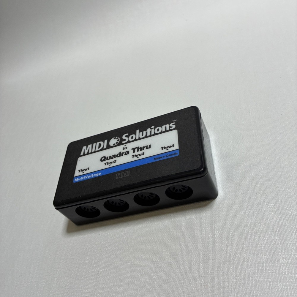 MIDI Solutions QUADRA THRU 4-output Active MIDI Thru Box