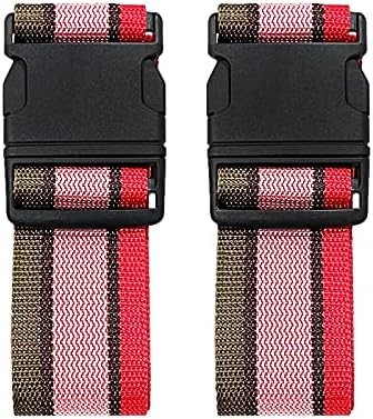 Adjustable Luggage Straps Bright Colors