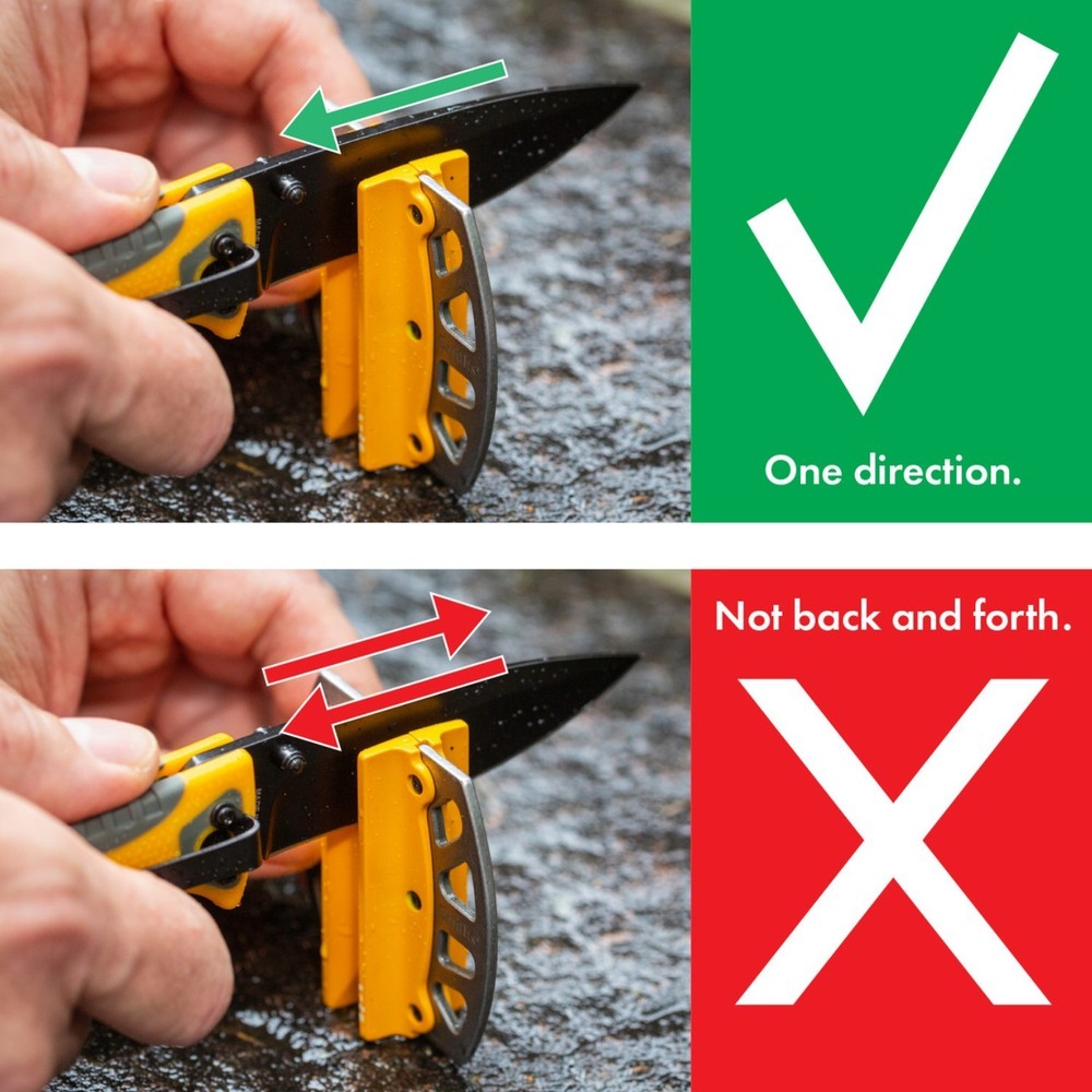 Smith's Caprella 2-Step Pull-Through Knife Sharpener - 20° Angle, SS – 51176