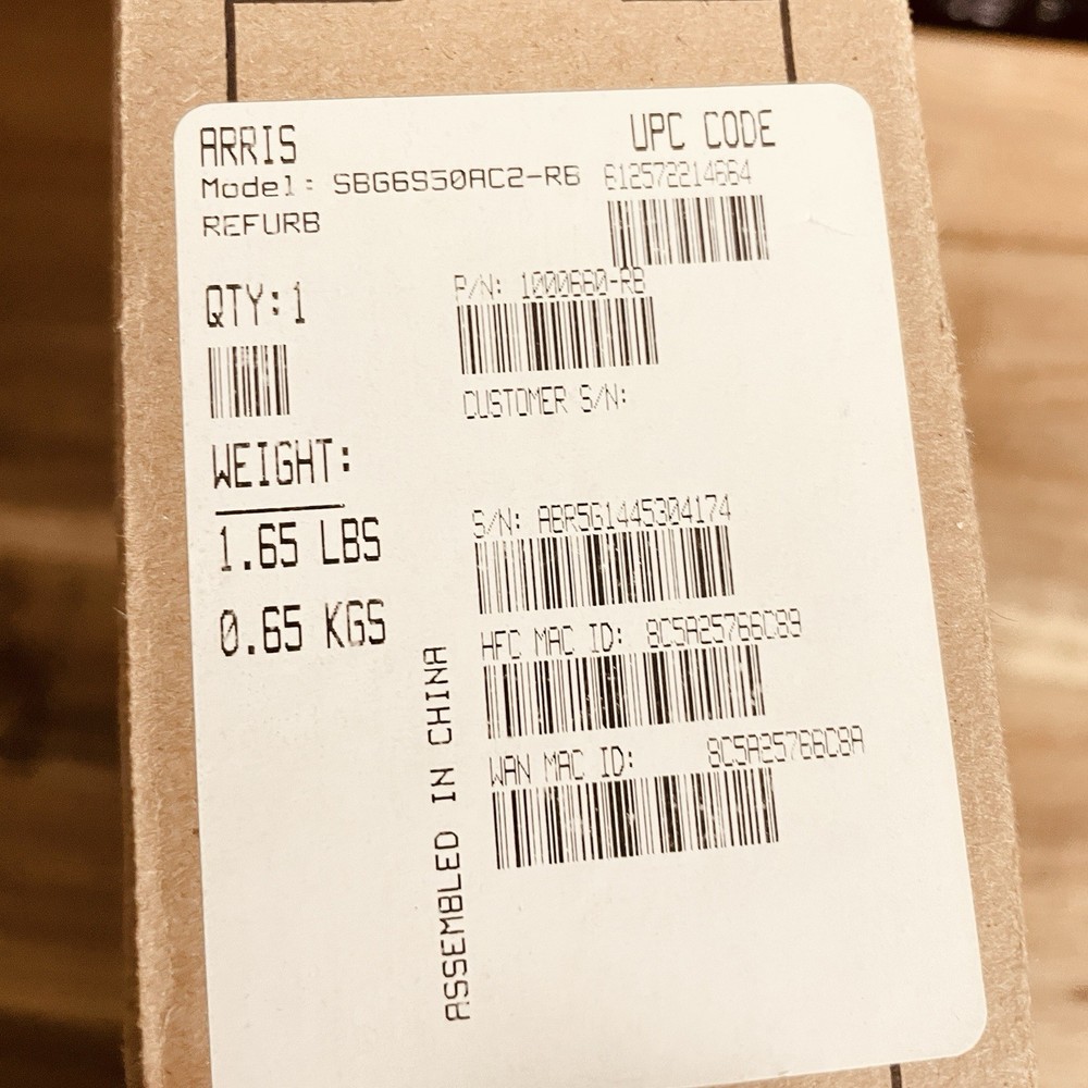 Arris SURFboard SBG7400AC2-RB Wireless Cable Modem, *Read*