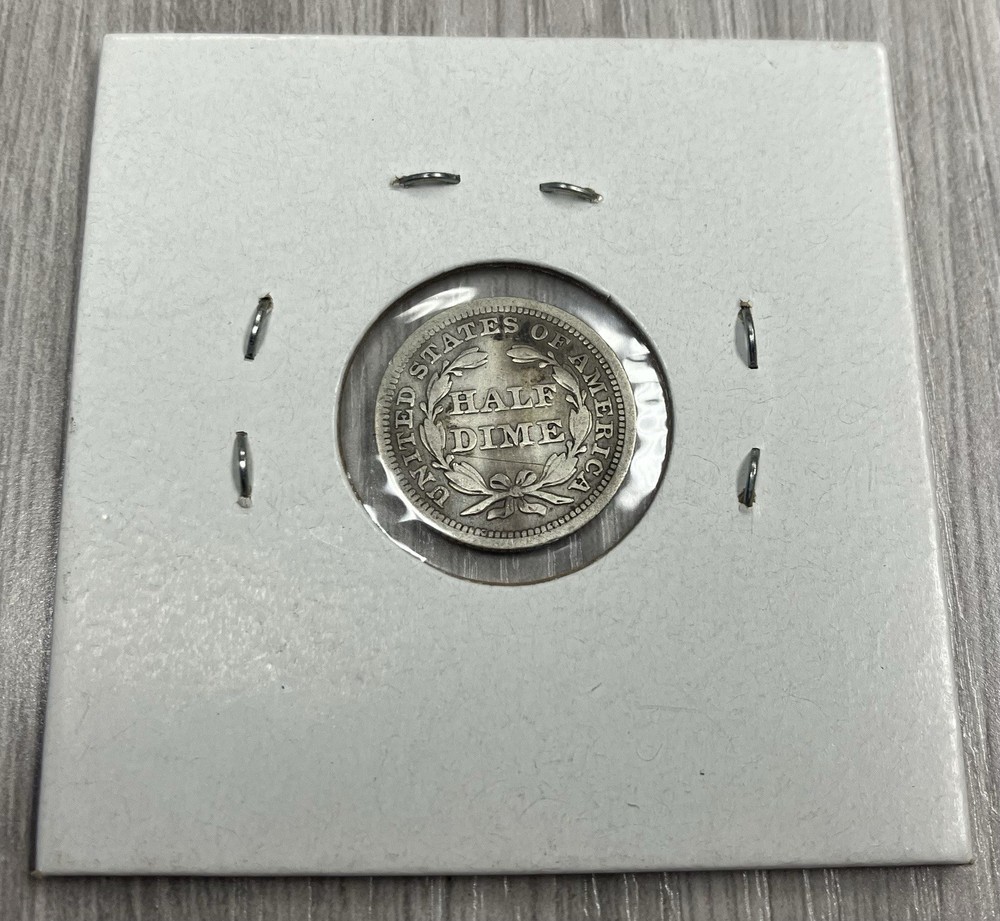 1853 Liberty Seated Half Dime With Arrows