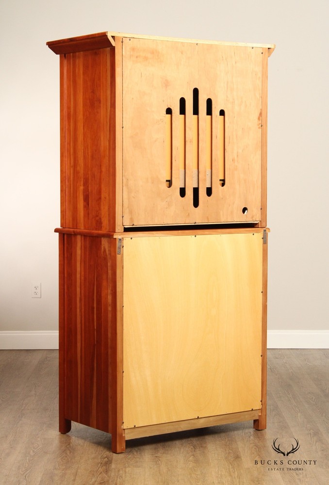Stuart David Solid Cherry Bedroom Armoire Cabinet