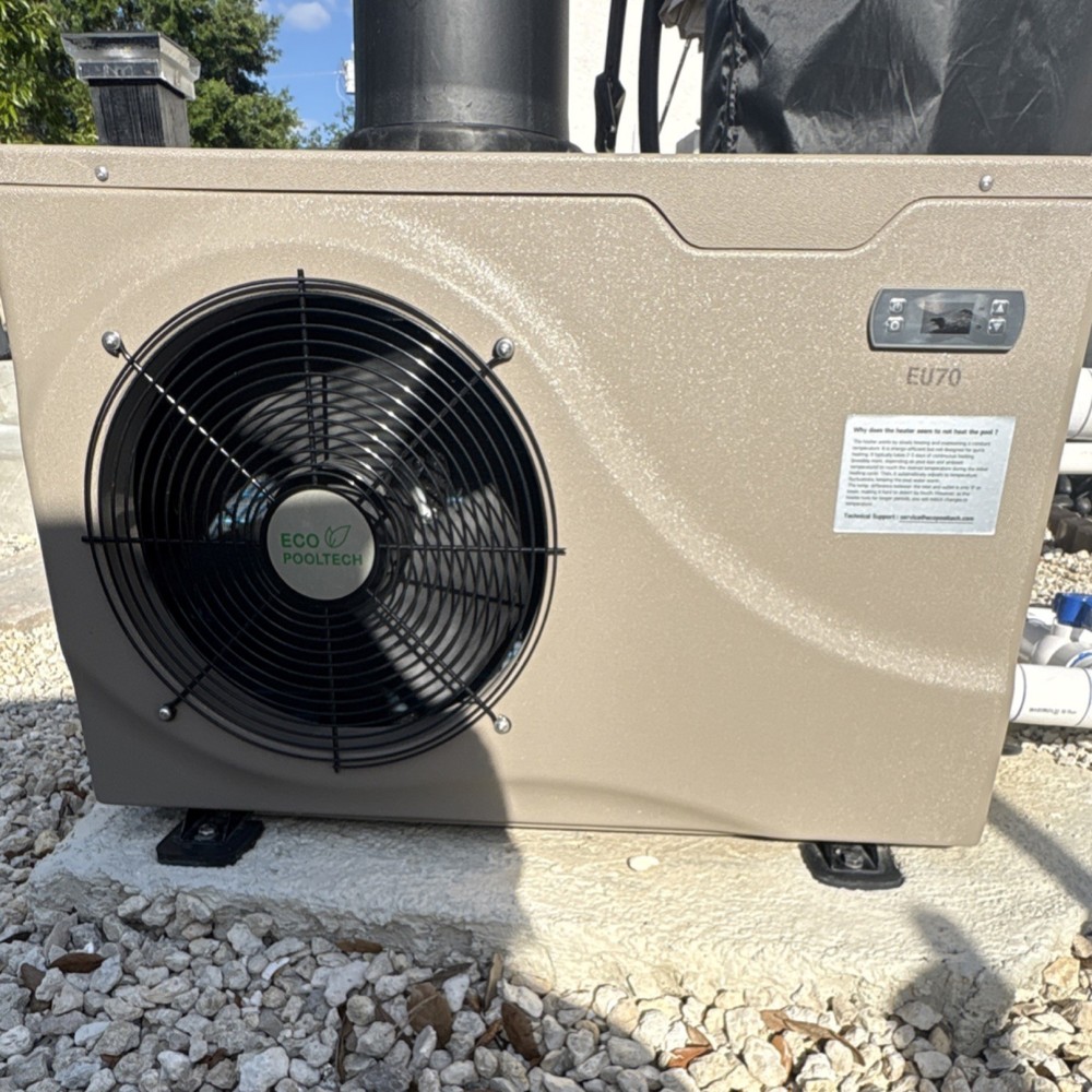 ECO POOLTECH EU70 Heat Pump 17000-20000 BTU IPX4 for Swimming Pools