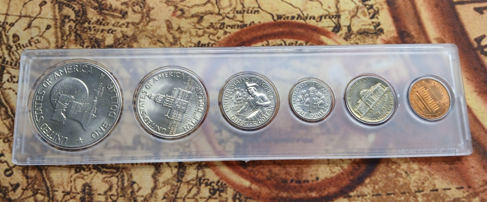 1976 Birth Year Set Includes Eisenhower Dollar, Half & Quarter TP-10925