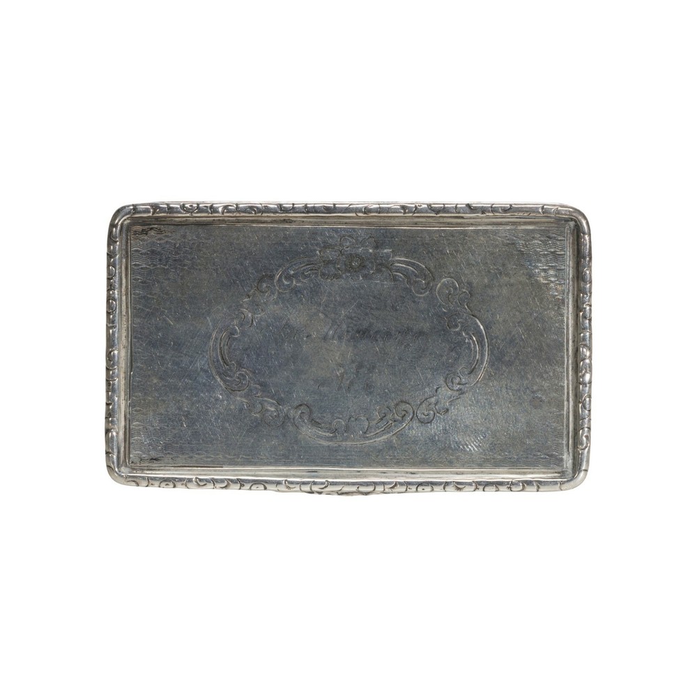 Ladies Sterling Silver Vanity Snuff Box