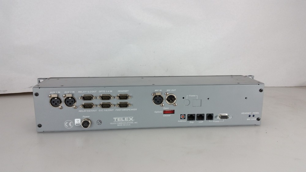 RTS Telex kp632-24 24 channel intercom talkback panel left screen NO backlight