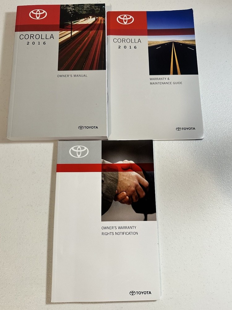 2016 Toyota Corolla Owner's Manual Set