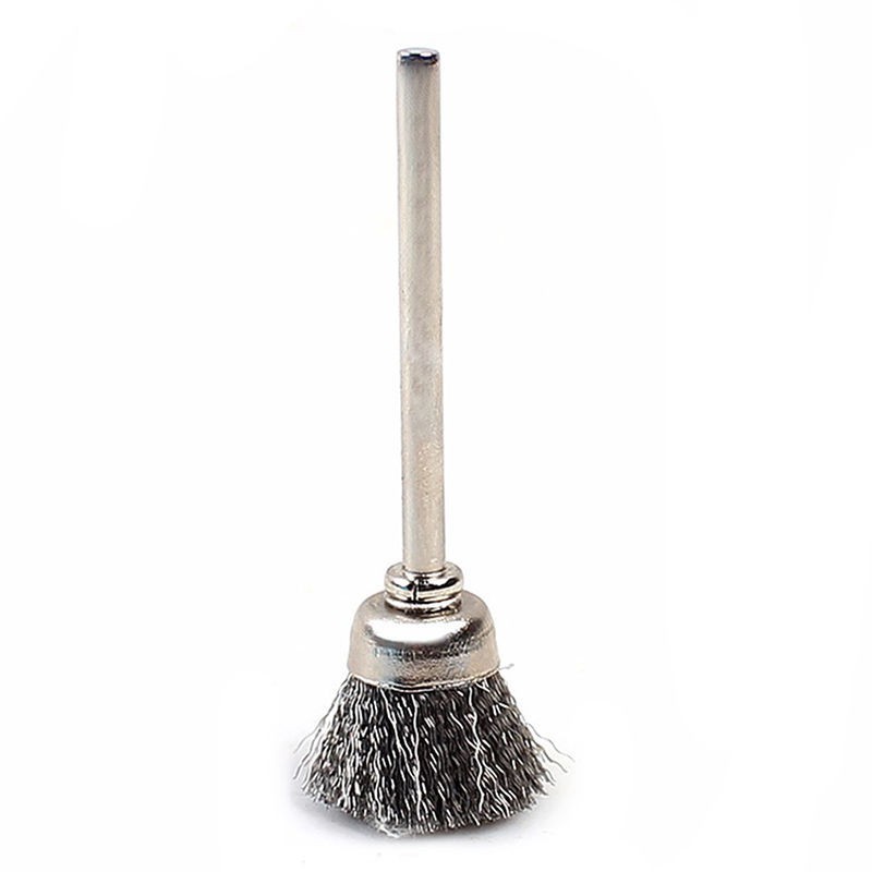 10 Pc/set for MINI Wire Brush Brushes Brass Cup Wheel For Grinder Or Drill Set