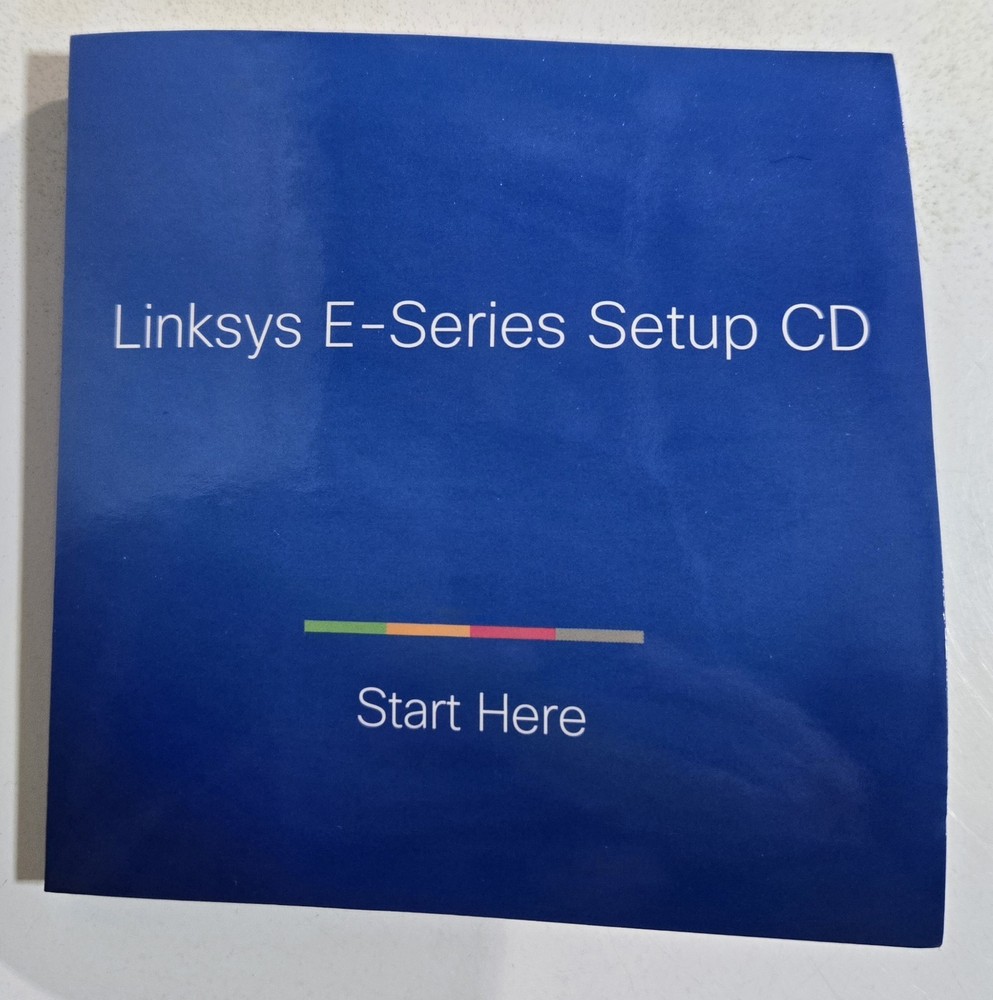 Linksys E1200 Setup CD Software & Resources For Cisco Wireless Router