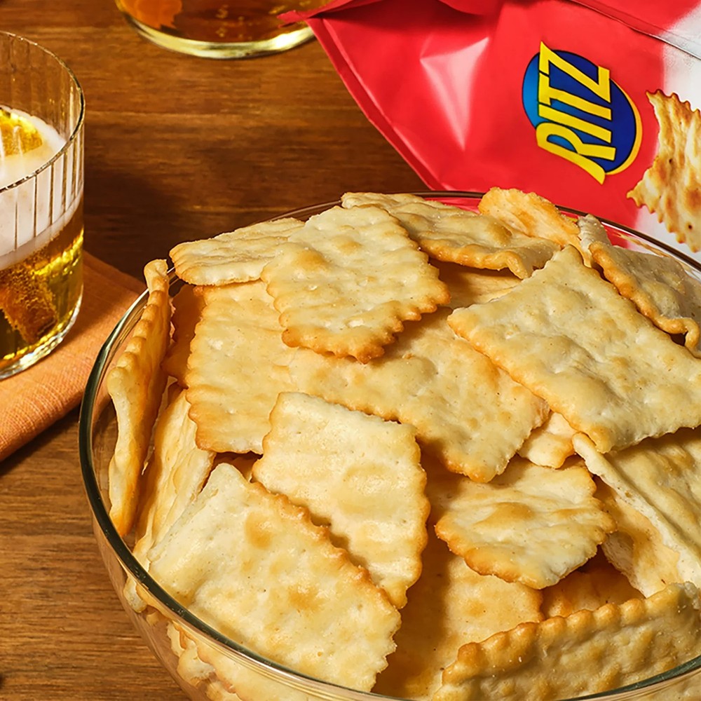 RITZ Toasted Chips Original Crackers, Party Snacks, 8.1 oz