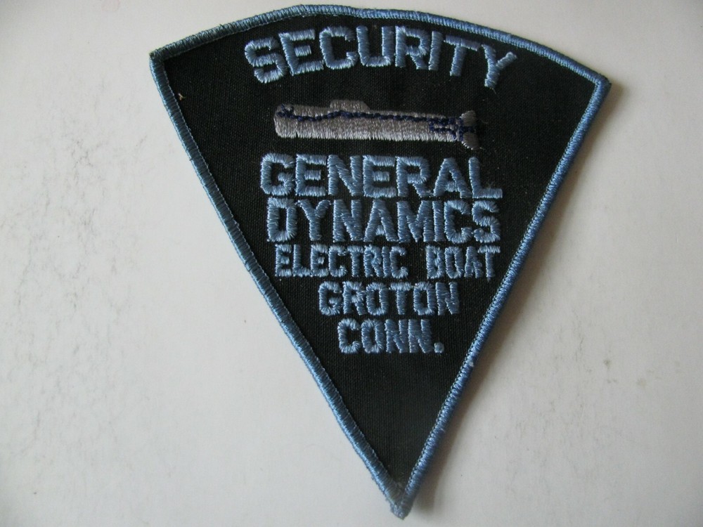 GENERAL DYNAMICS  GROTON CT  OBSOLETE DEFUNCT SECURTY PATCH FREE SHIPPING LOWEST