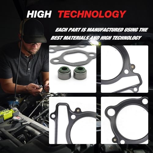 Complete Engine Gasket Kit Top&Bottom End Replacement for Yamaha Warrior