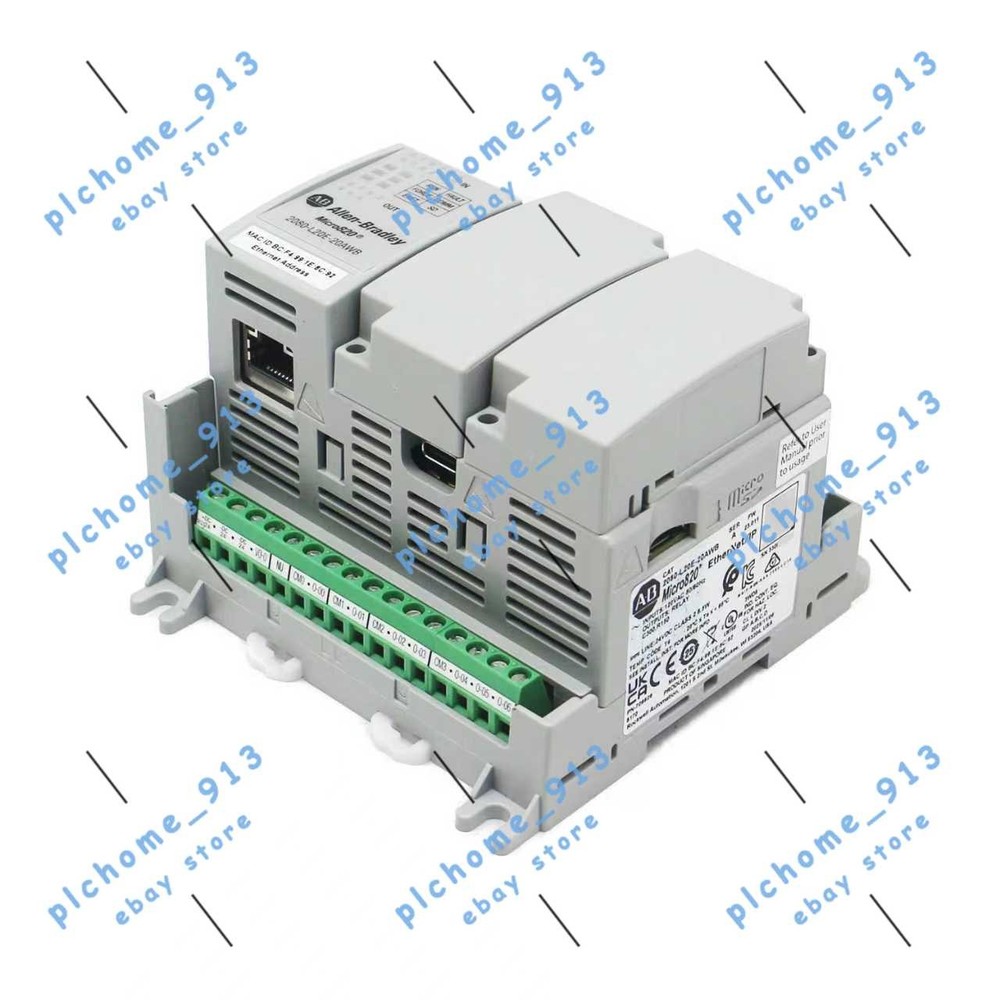 New Allen Bradley 2080-L20E-20AWB Micro820 20 I/O ENet/IP Controller