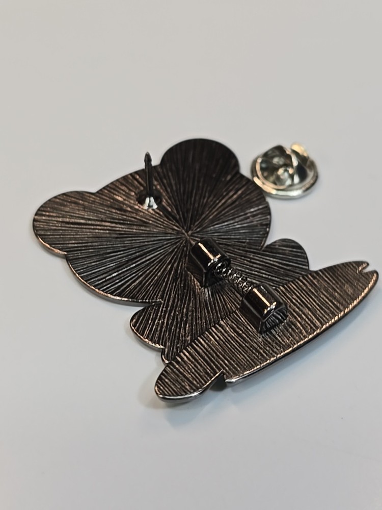 Frog On Springing Lilly Pin Lapel Pin Large Size