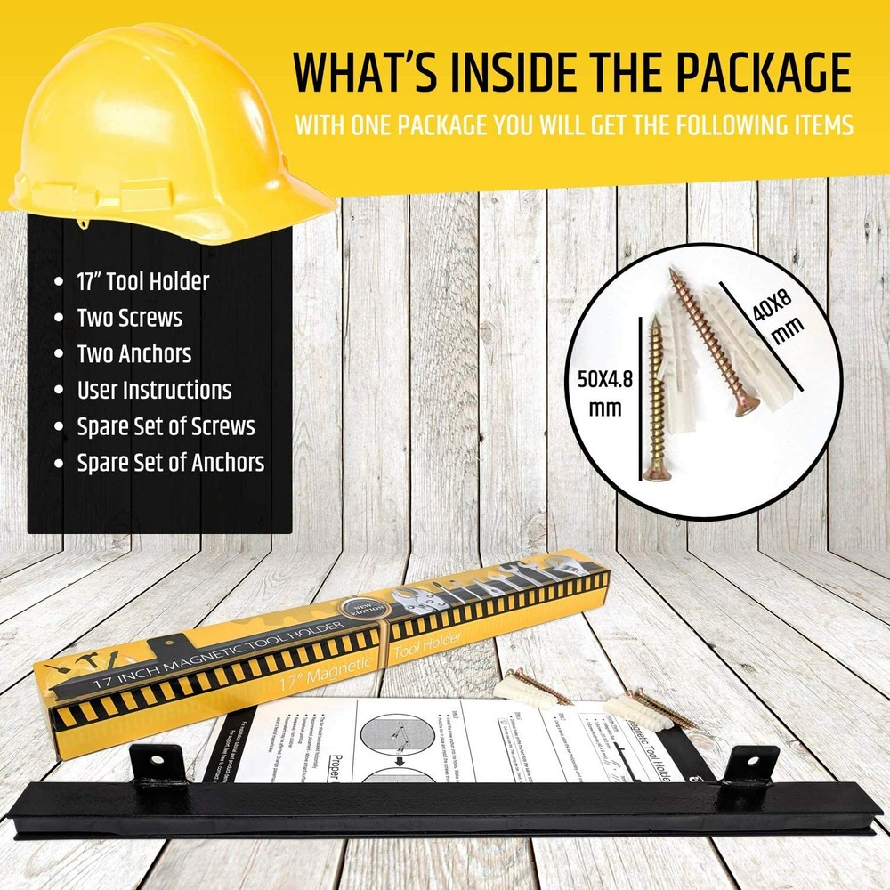 17" Heavy-Duty Magnetic Tool Holder (Upgraded Version) - Extremely Powerful