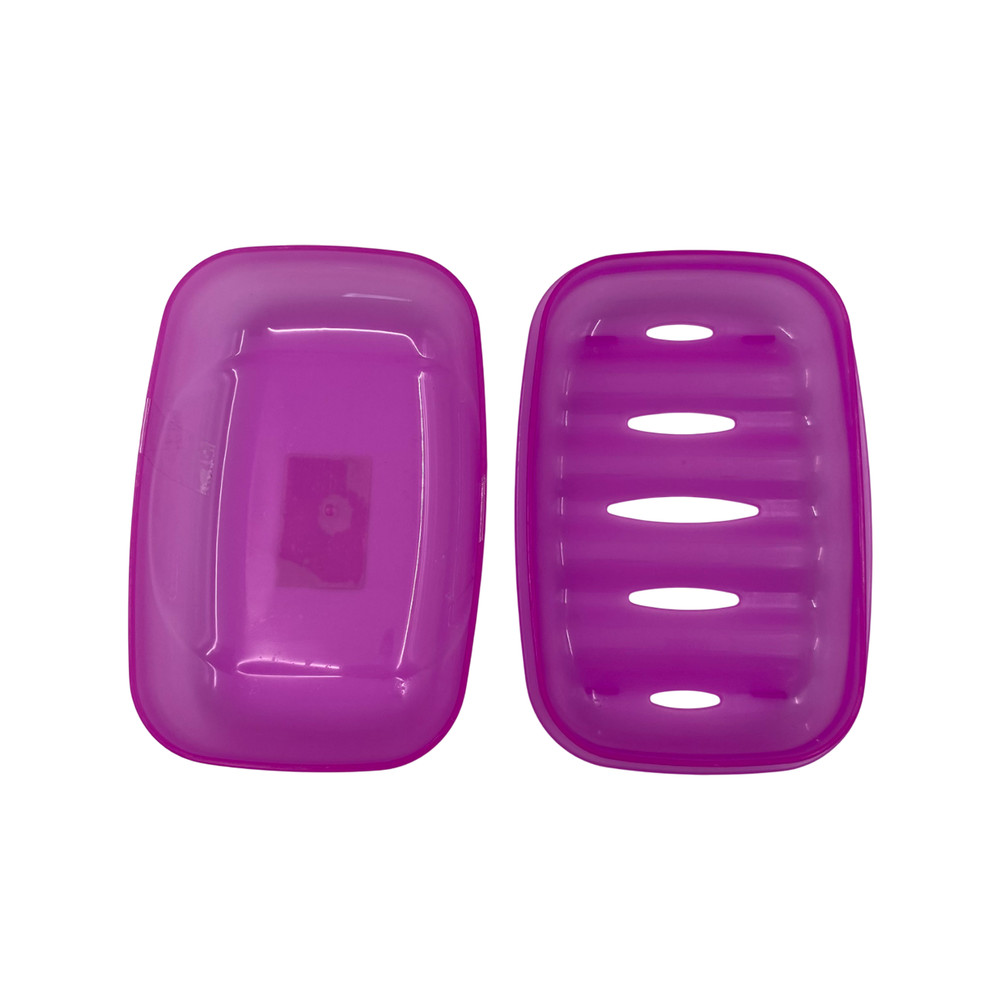 3pcs Bathroom Water Draining Soap Case Holder Drainer Soap Container Storage Box