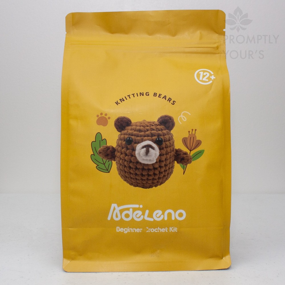 Adeleno Crochet Kit for Beginner - Bear 1-Pack