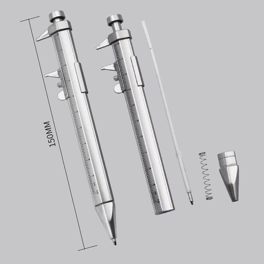 Dual Function Vernier Caliper & Ballpoint Pen - Perfect for Students and Pros