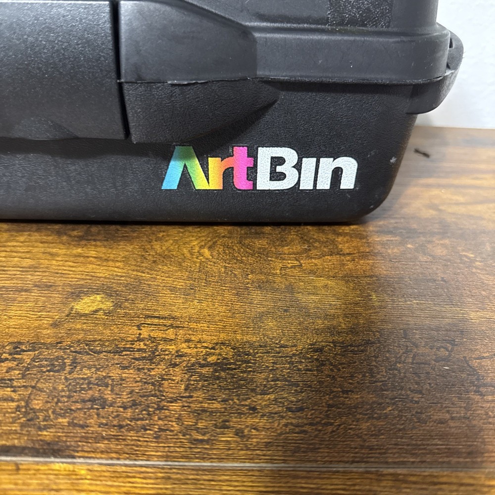 ArtBin Black Plastic Portable Art Supply Storage Case Toolbox Organizer Handle