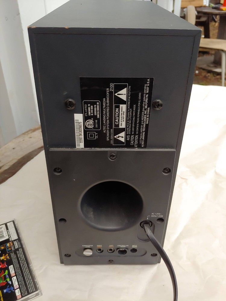 Altec Lansing 2100 Subwoofer Speaker Only Tested