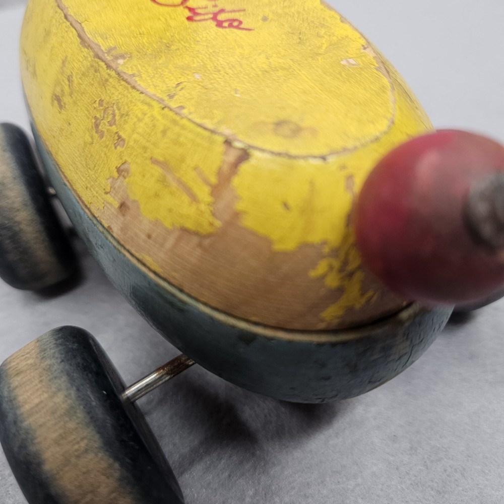 Vintage Sifo Pull Duck Wooden 1960’s With Pull String