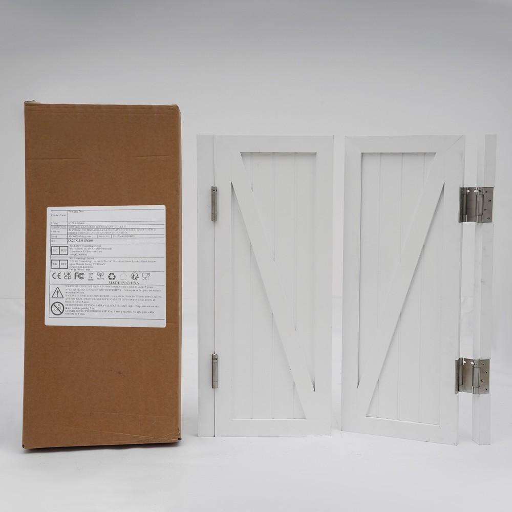 Partition Doors Solid Wood Entrance Partial Door Double-Doors Leaf for Home Yard