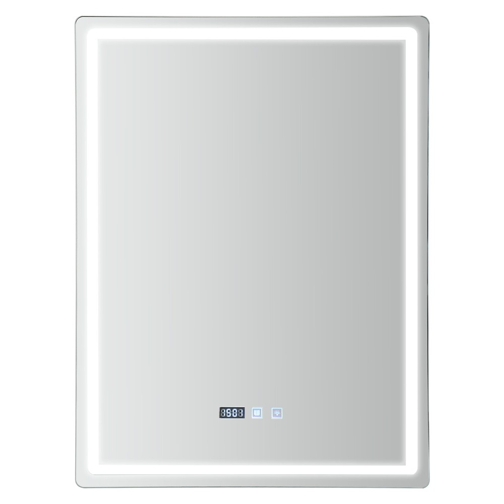 Modern Bathroom Mirror With LED Light Wall Mount Dimmable Mirror Fast Defogging