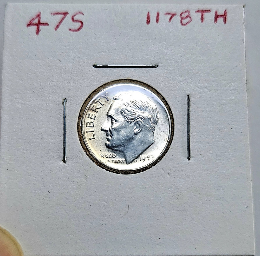 1947-S 10C Roosevelt Dime, 90% Silver