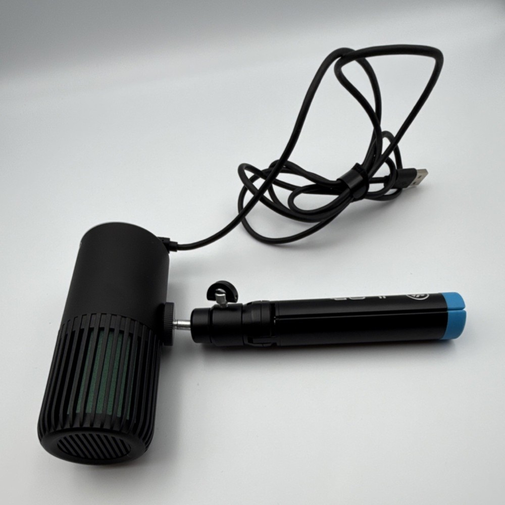 JLab USB Freestanding Microphone Black/Blue with Adjustable Stand/Mount, USB