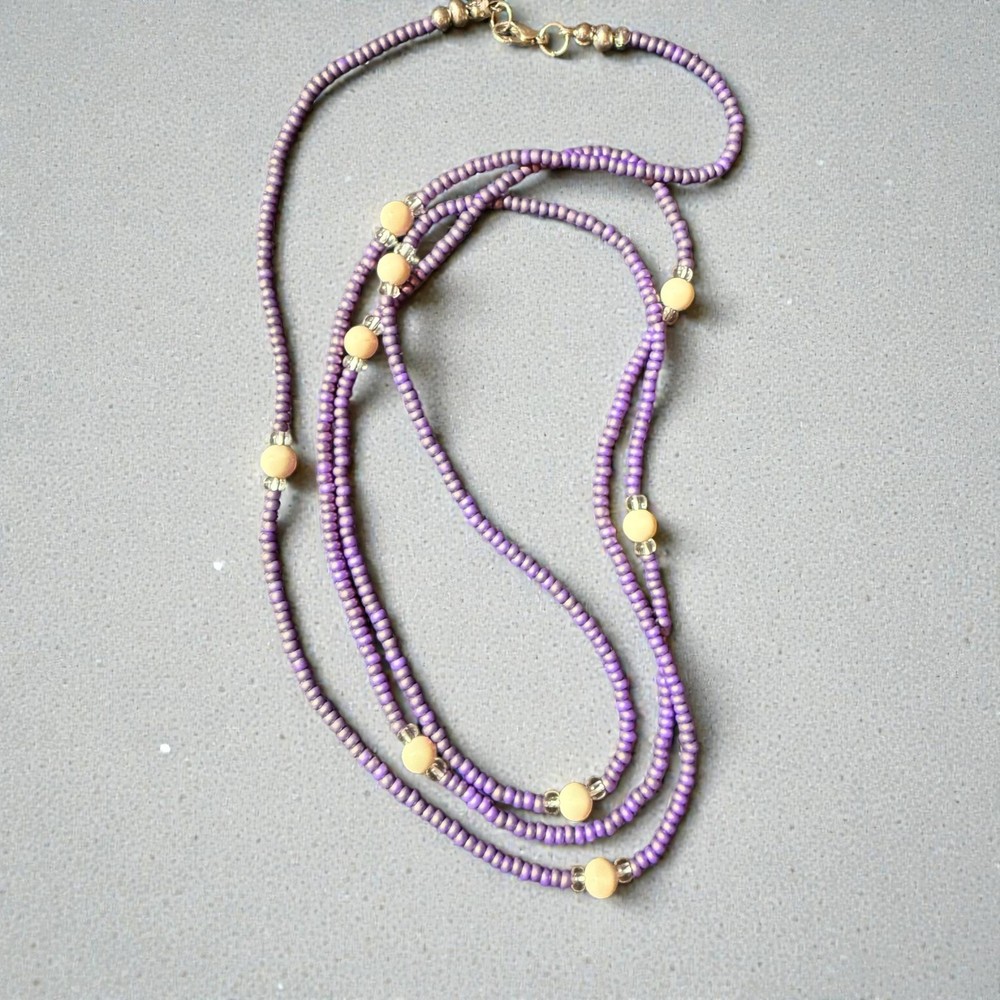 Silver Seed Bead Necklace/Belly Chain