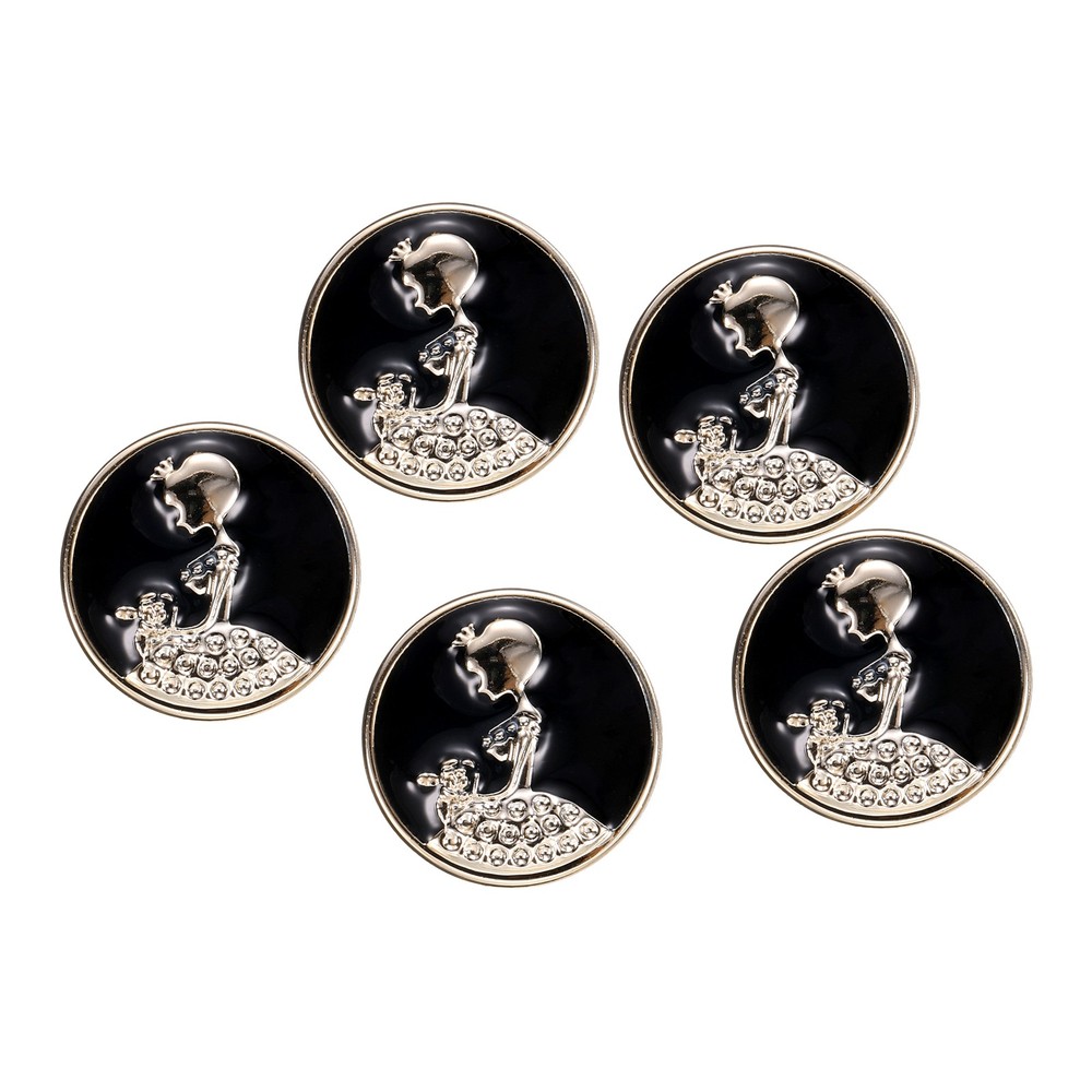 5pcs Gold Pearl Button 18mm 0.39" Thick Sewing Button Style I